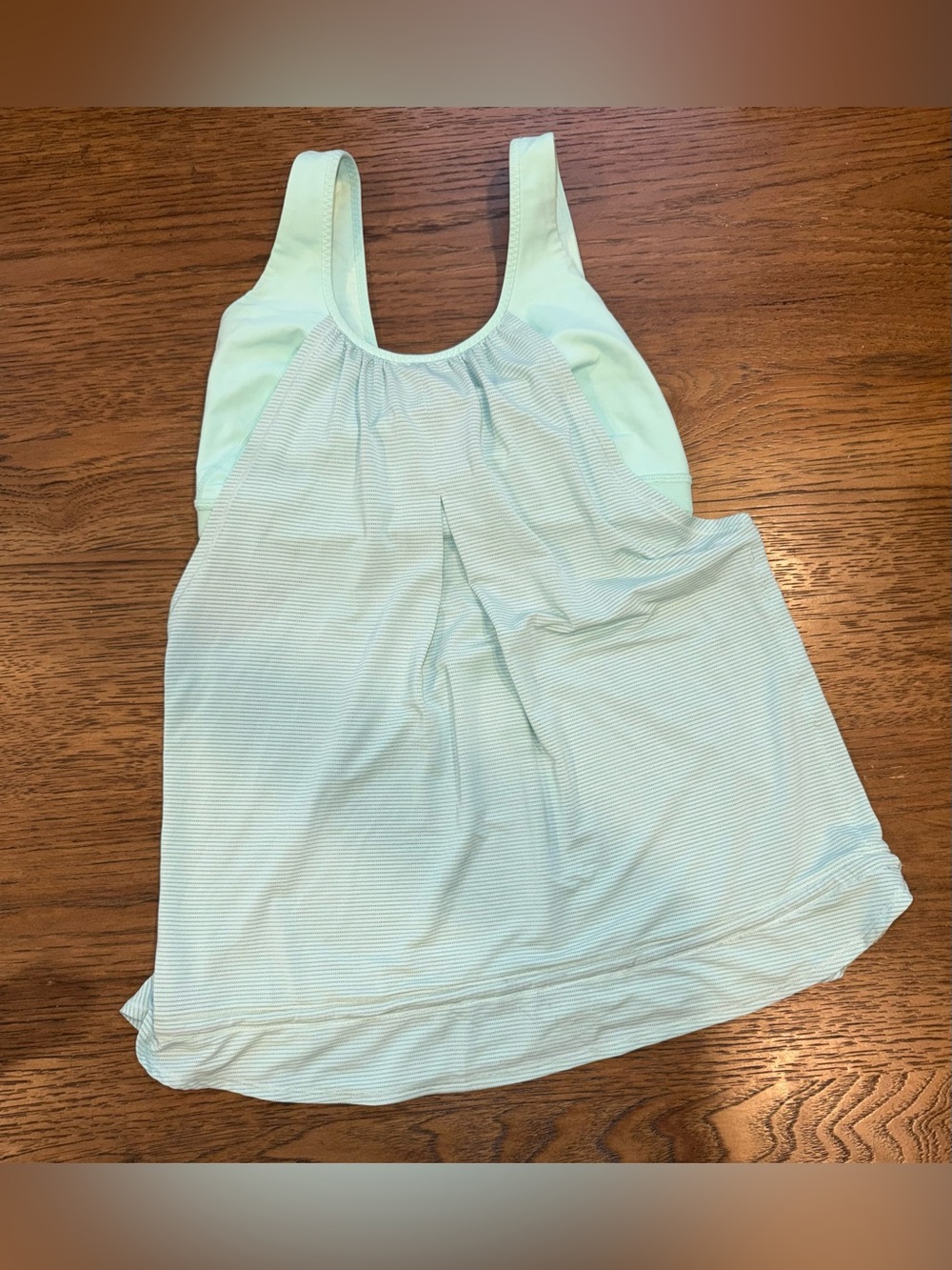 lululemon athletica Mint Green Striped Swim Coverup Tank Top